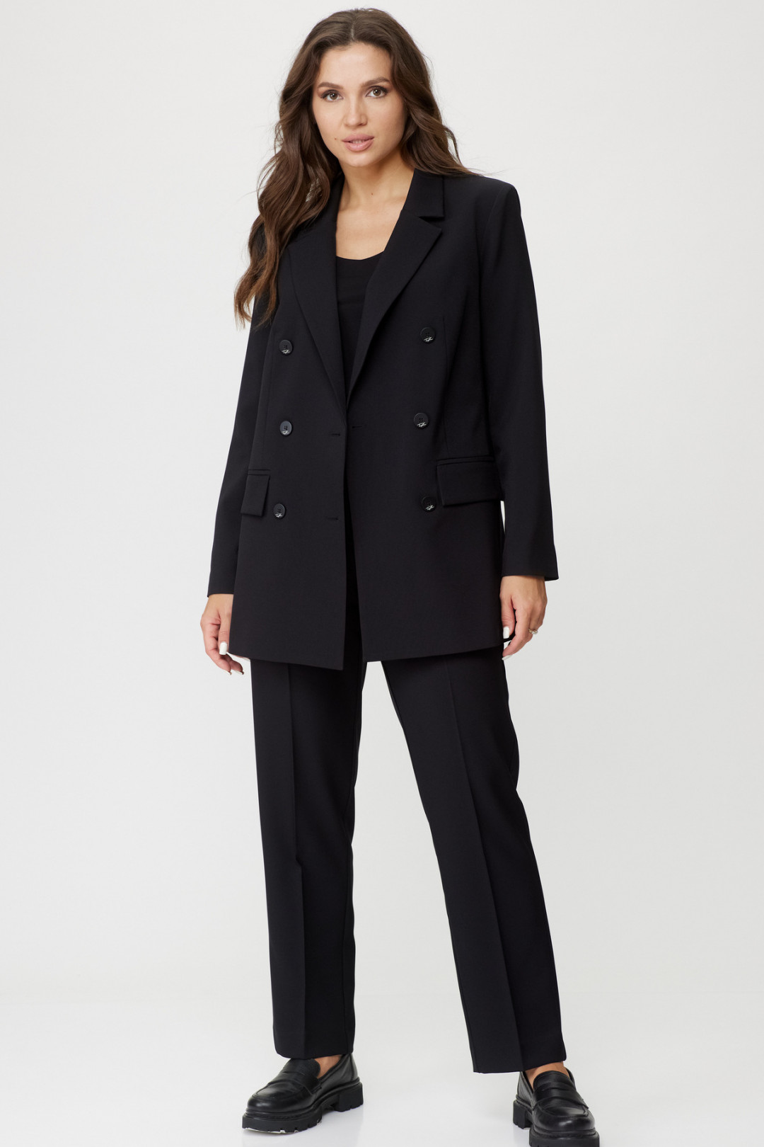 Костюм БелЭльСтиль 848+596 черный однотон - фото 1